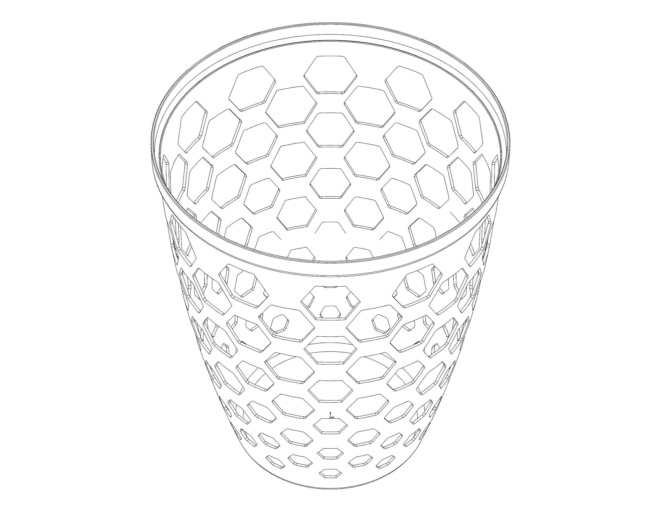 Multi-Purpose Round Basket 25 cm Width 3D print model_18