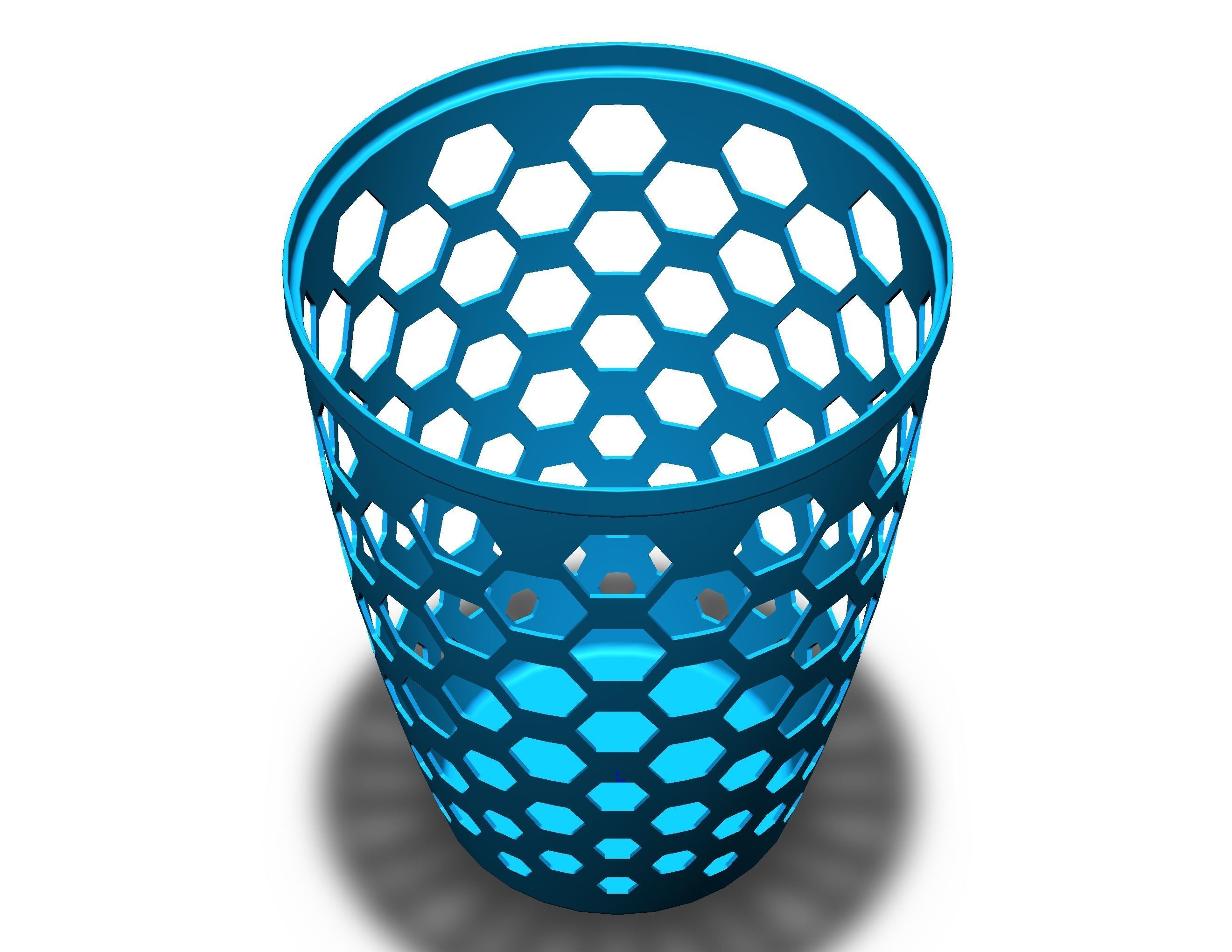 Multi-Purpose Round Basket 25 cm Width 3D print model_21