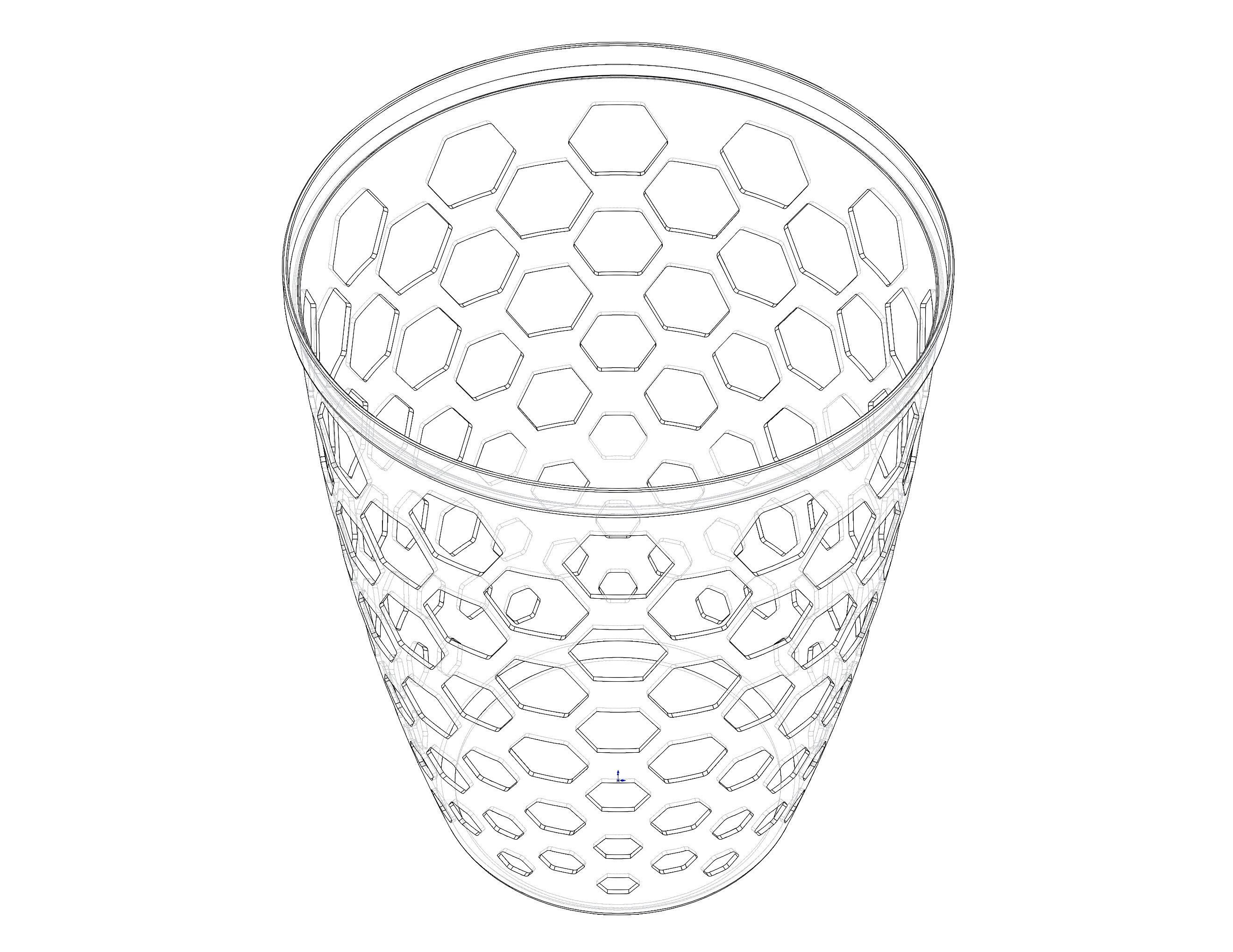 Multi-Purpose Round Basket 25 cm Width 3D print model_19