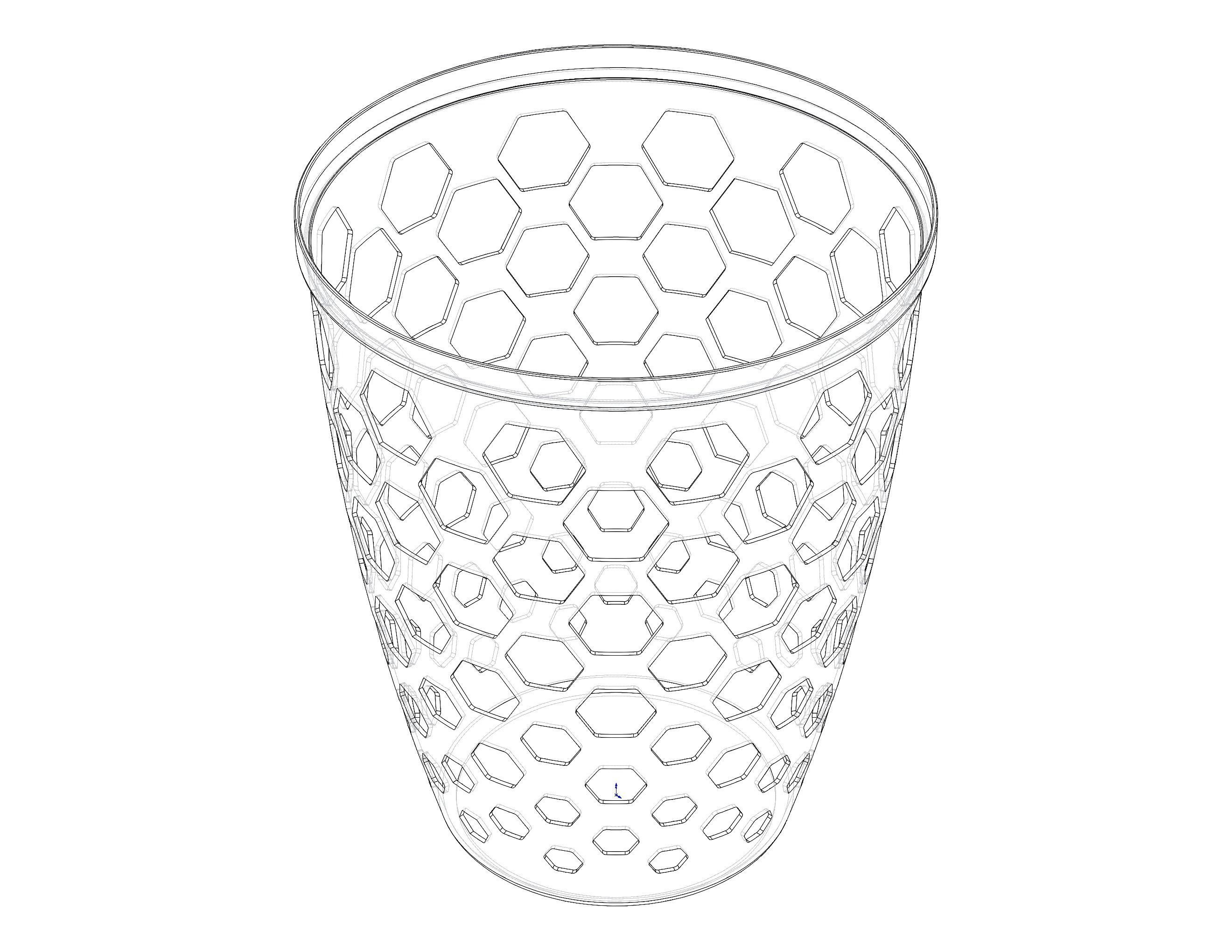 Multi-Purpose Round Basket 25 cm Width 3D print model_7