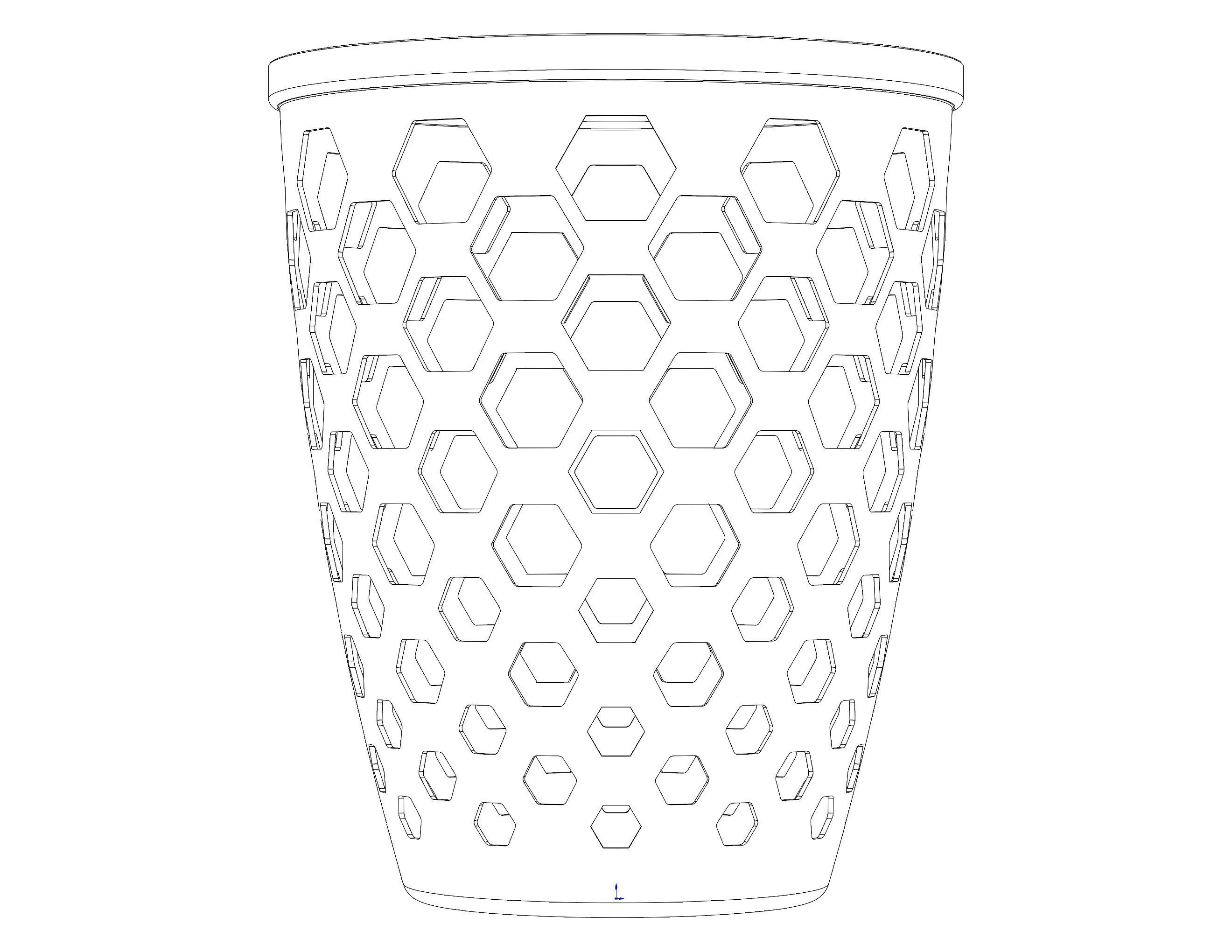Multi-Purpose Round Basket 25 cm Width 3D print model_22