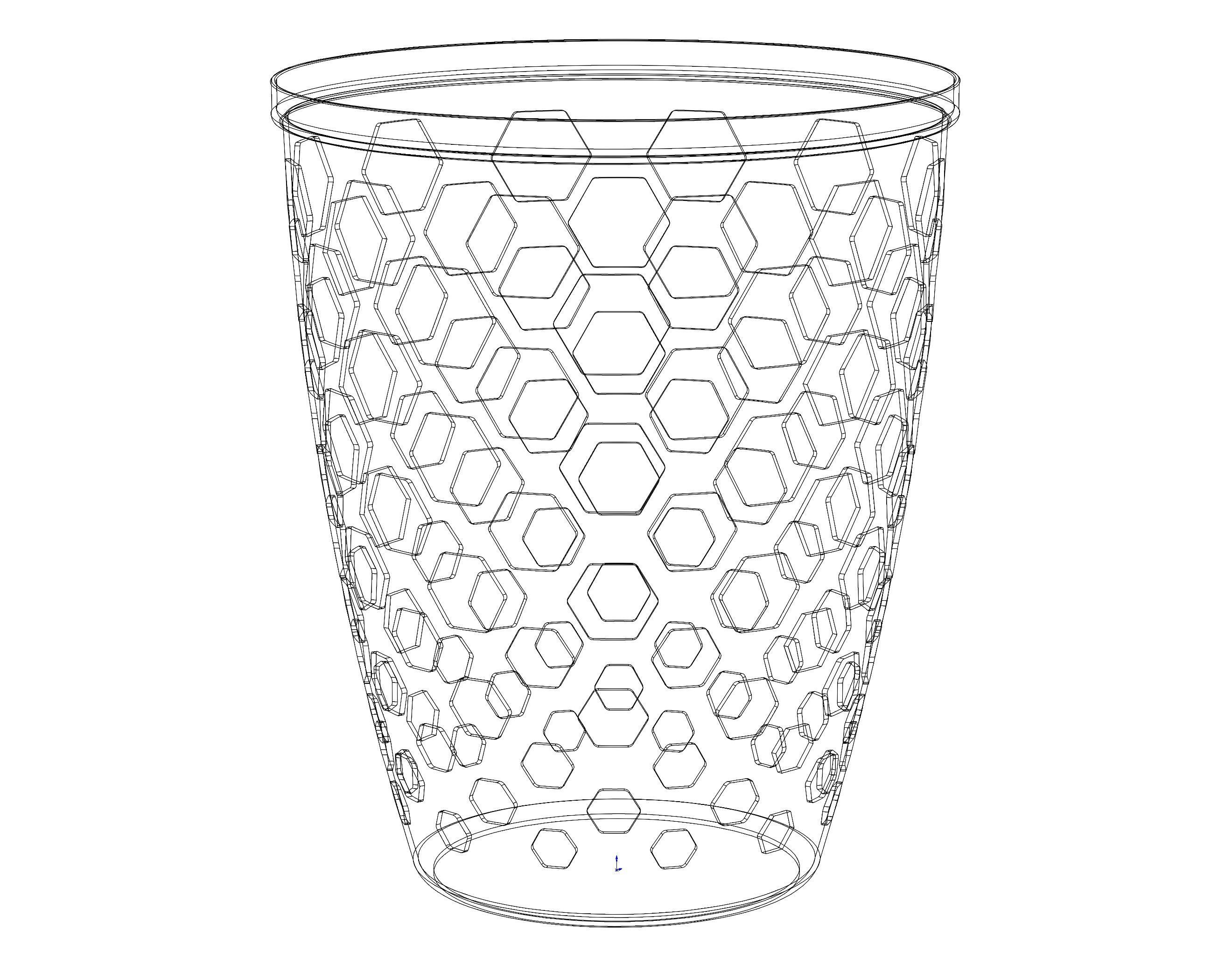 Multi-Purpose Round Basket 25 cm Width 3D print model_28