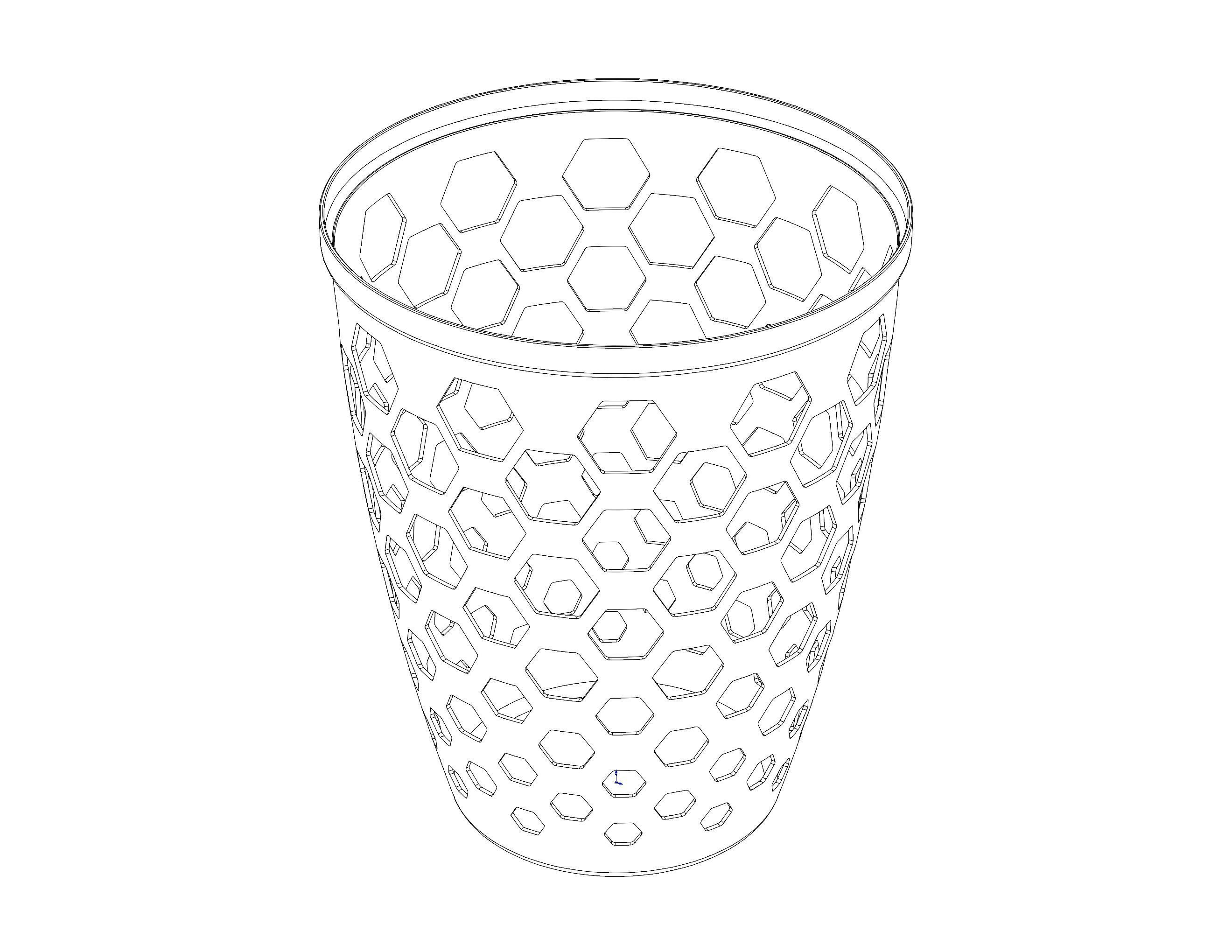 Multi-Purpose Round Basket 25 cm Width 3D print model_10
