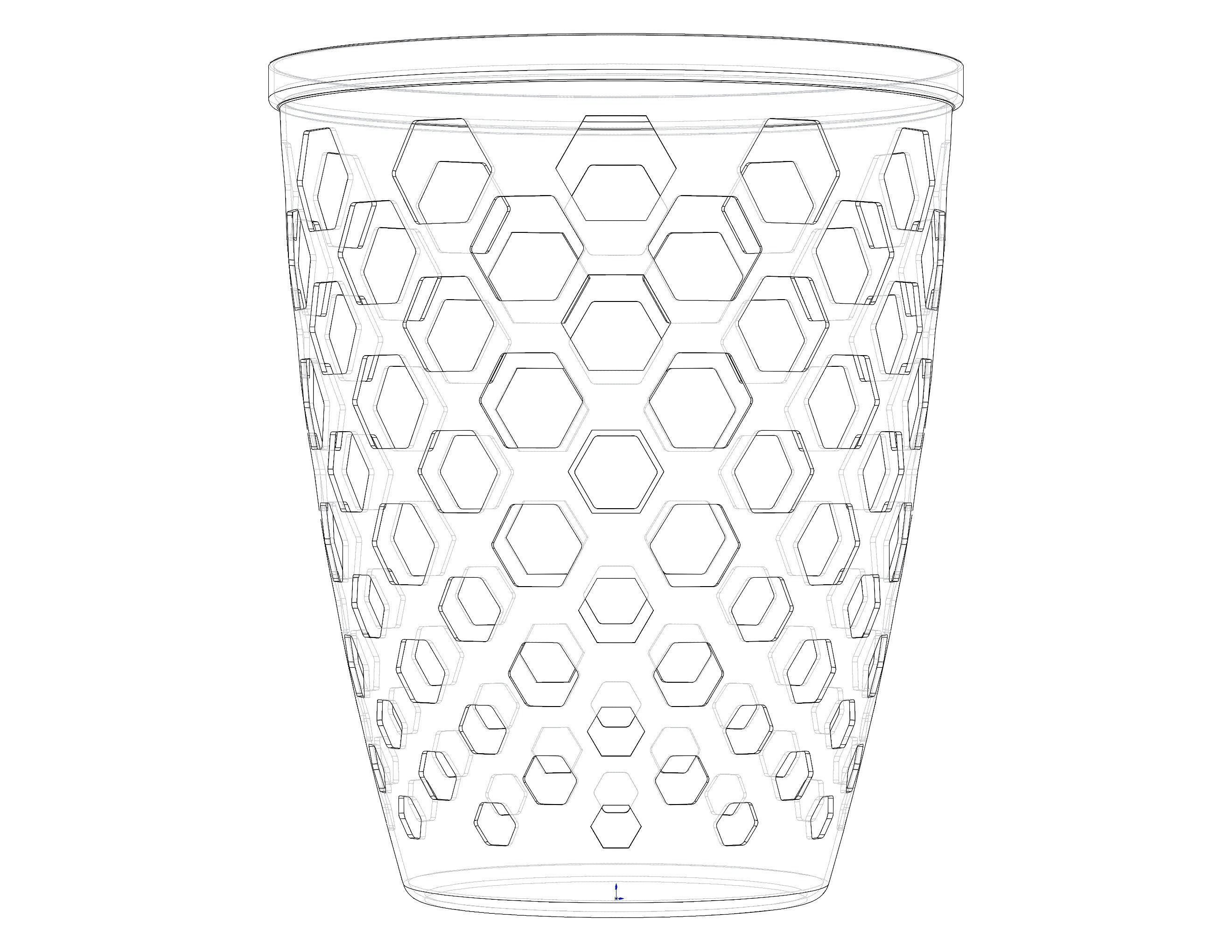 Multi-Purpose Round Basket 25 cm Width 3D print model_23