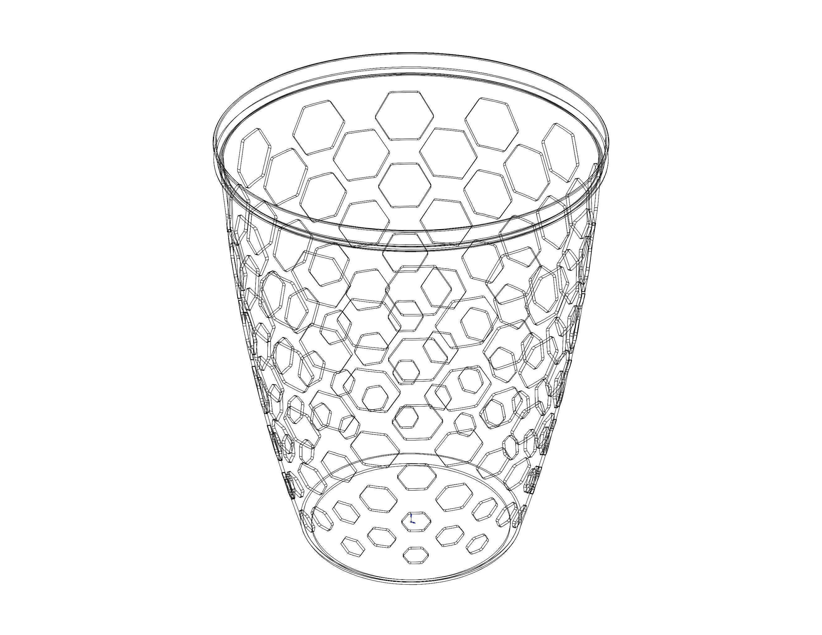 Multi-Purpose Round Basket 25 cm Width 3D print model_12