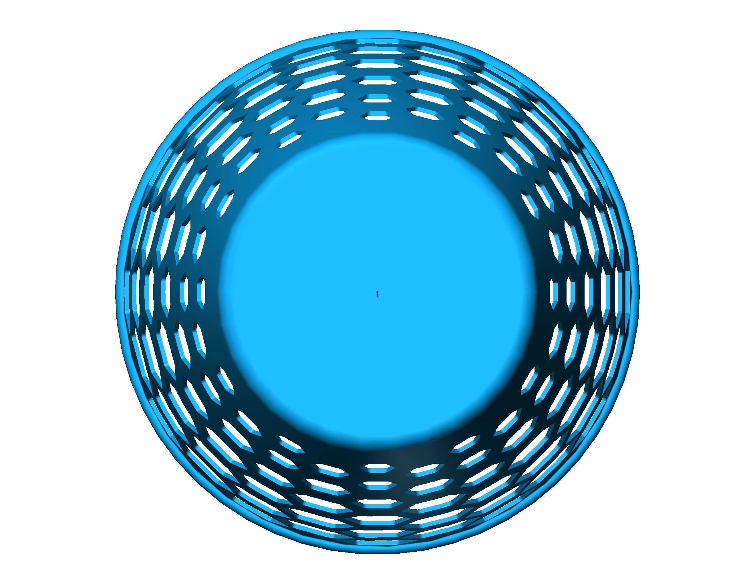 Multi-Purpose Round Basket 25 cm Width 3D print model_41