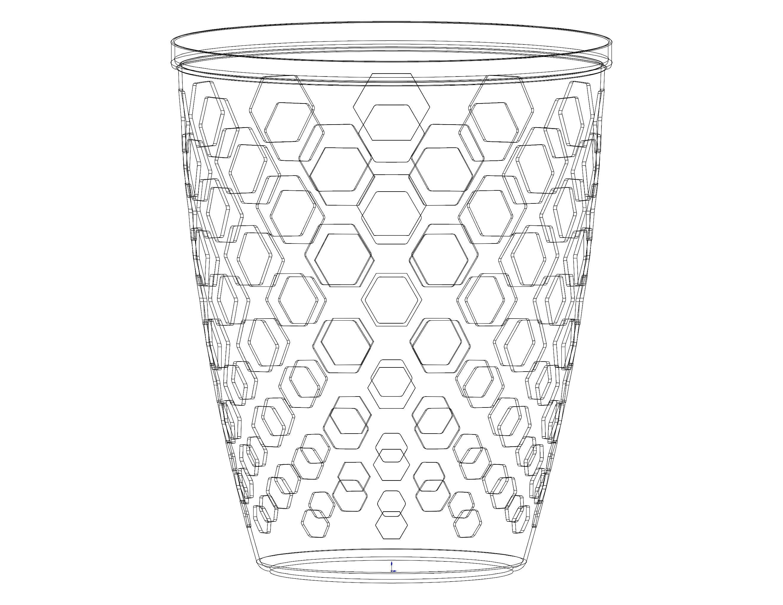 Multi-Purpose Round Basket 25 cm Width 3D print model_24