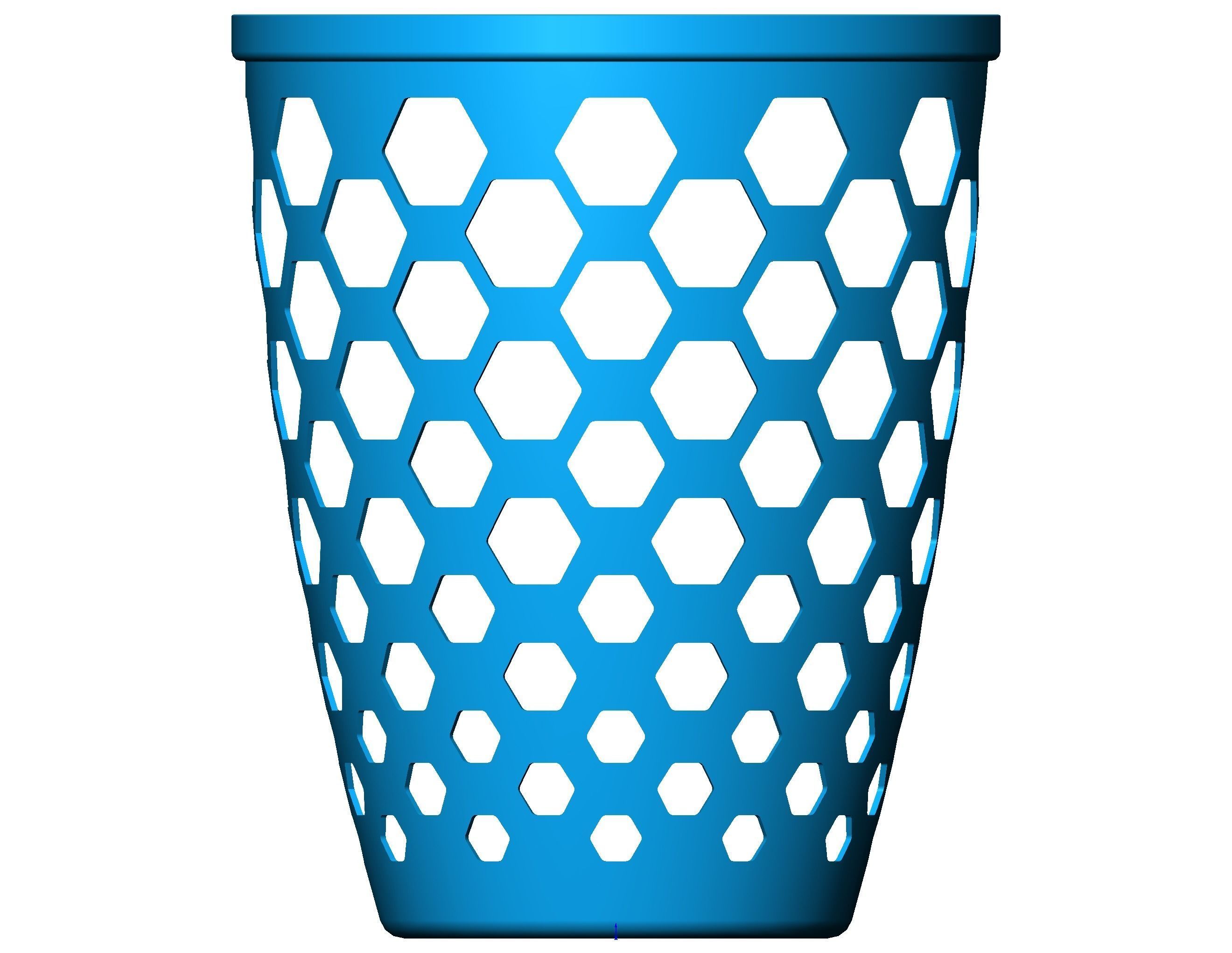 Multi-Purpose Round Basket 25 cm Width 3D print model_33