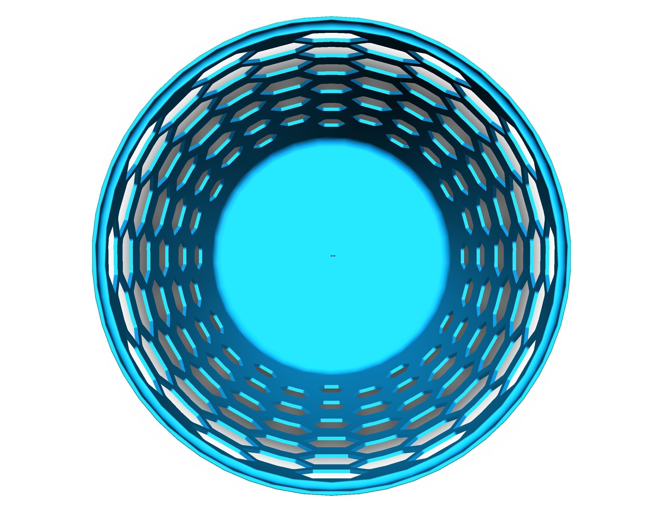 Multi-Purpose Round Basket 25 cm Width 3D print model_17