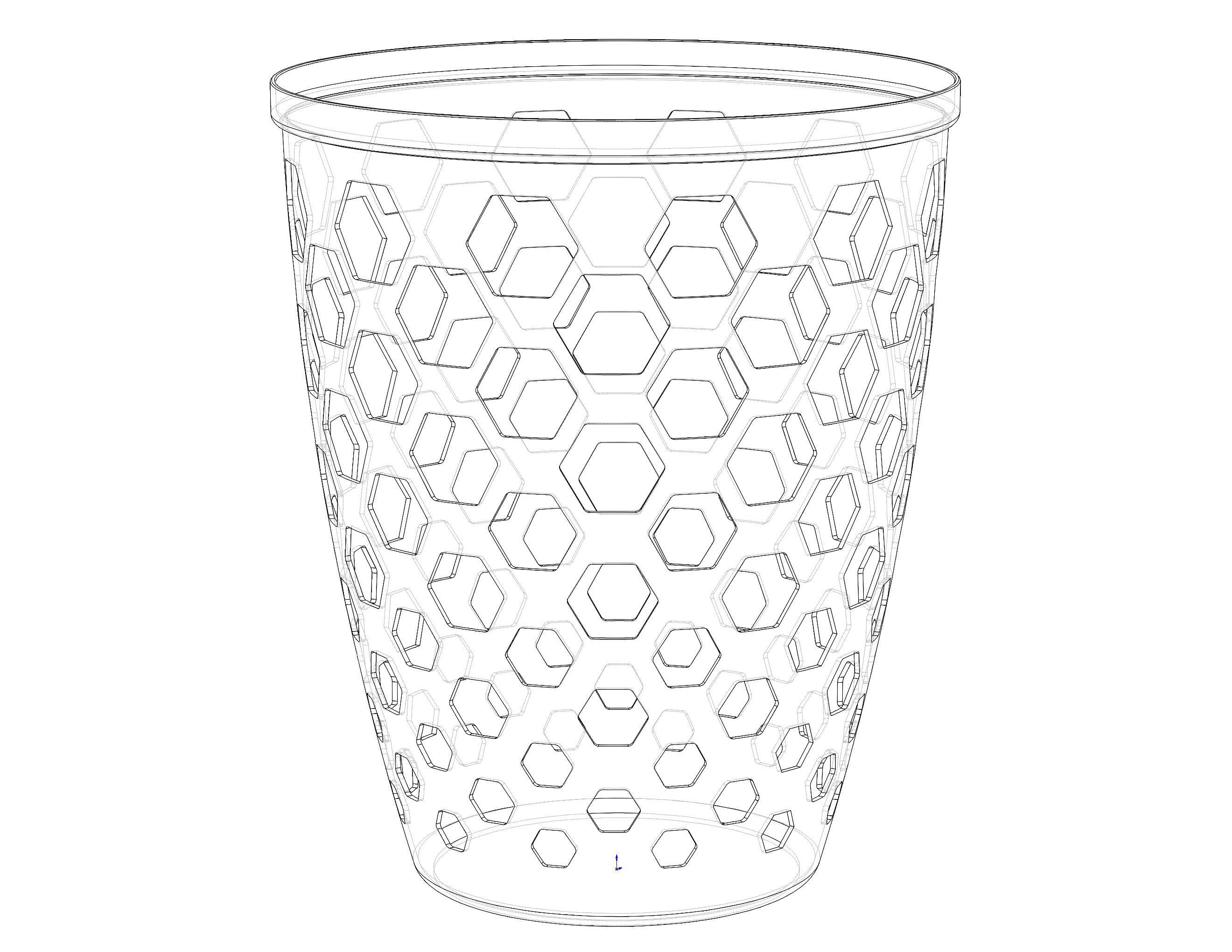 Multi-Purpose Round Basket 25 cm Width 3D print model_27