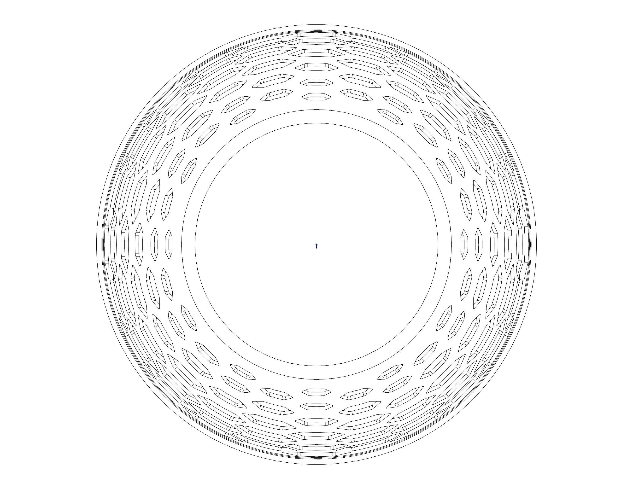 Multi-Purpose Round Basket 25 cm Width 3D print model_38