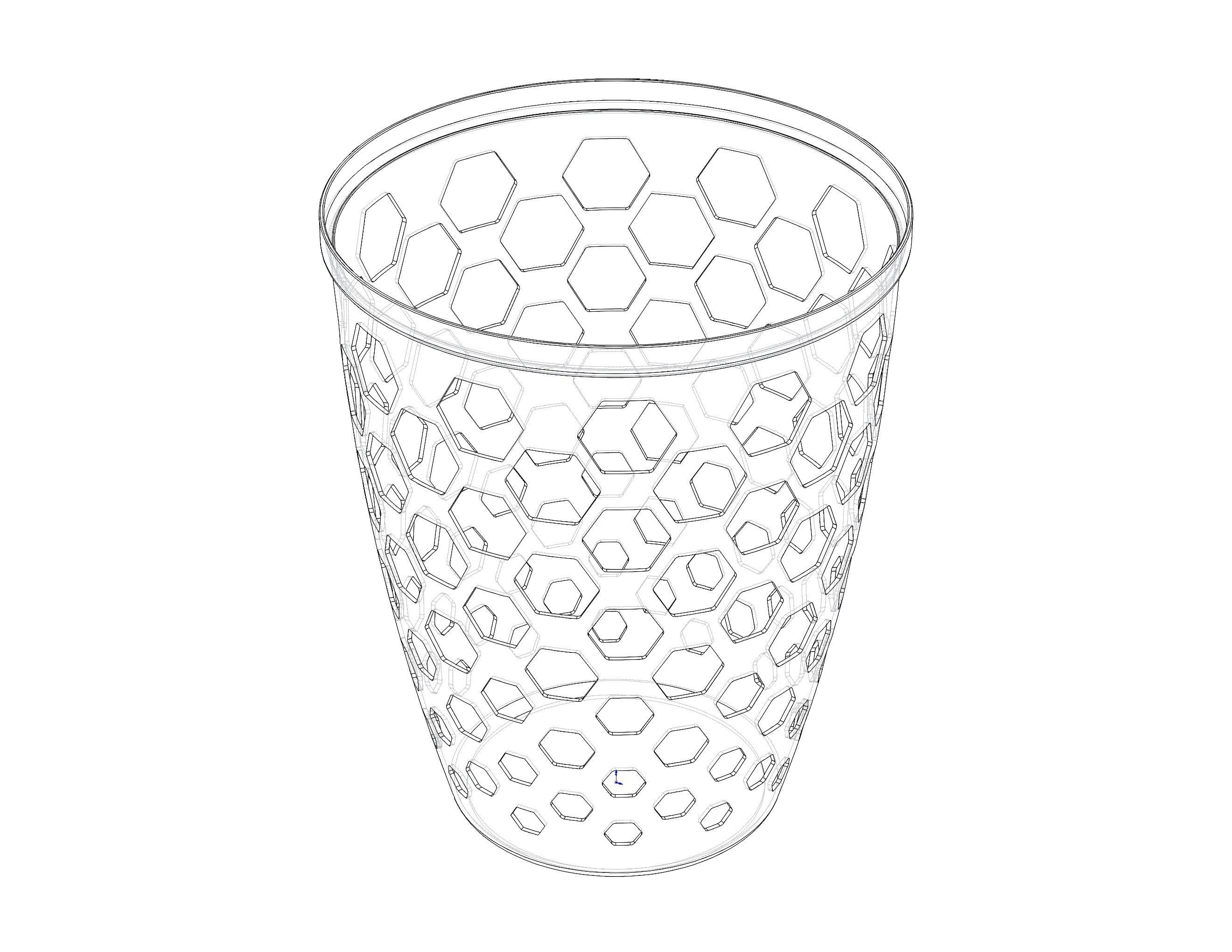 Multi-Purpose Round Basket 25 cm Width 3D print model_11