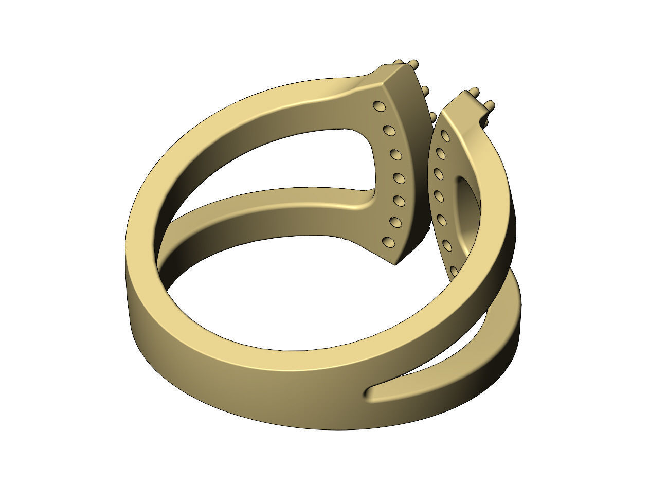 Open work diamond arcs open fashion ring US sizes 7to10 3D print model_10