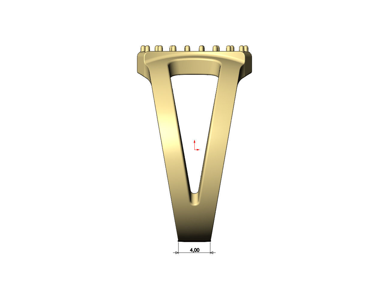 Open work diamond arcs open fashion ring US sizes 7to10 3D print model_9