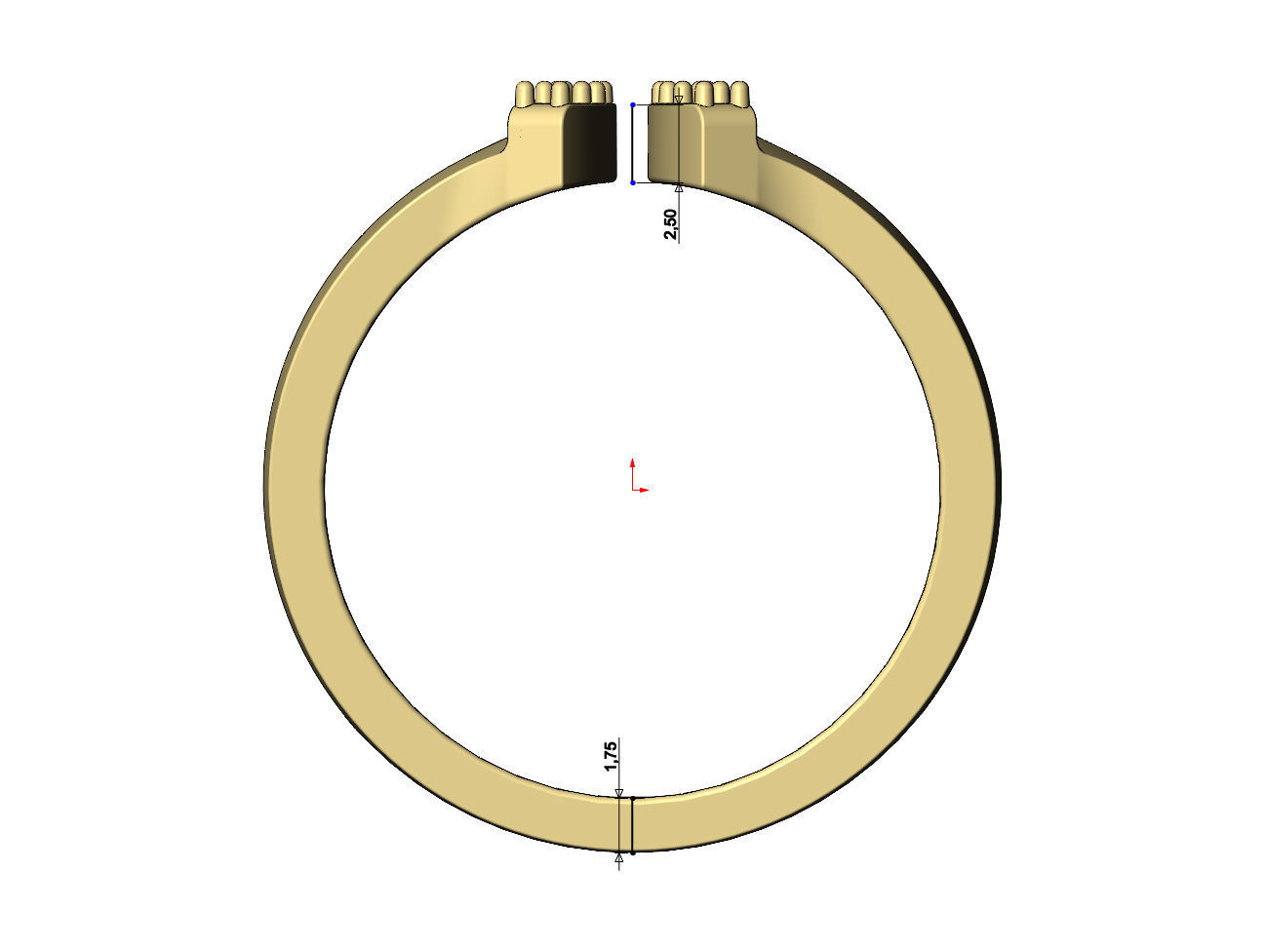 Open work diamond arcs open fashion ring US sizes 7to10 3D print model_7