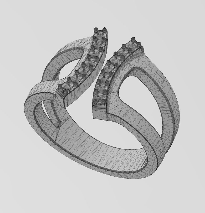 Open work diamond arcs open fashion ring US sizes 7to10 3D print model_14