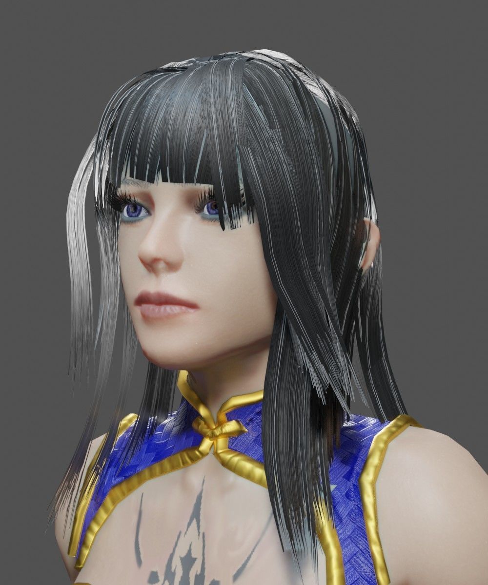 Female Mage Character Ready - Unity Low-poly 3D model_2