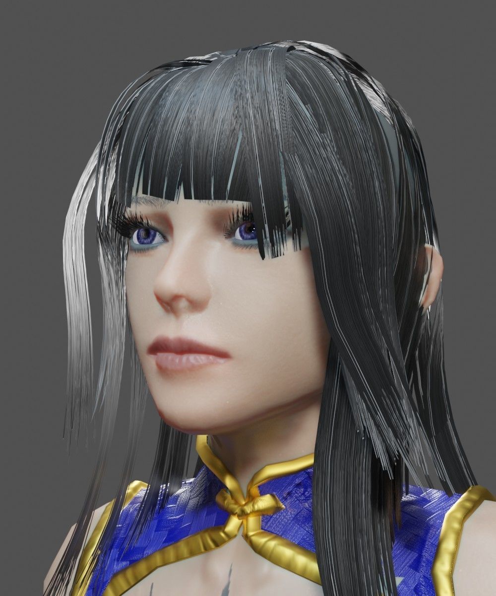 Female Mage Character Ready - Unity Low-poly 3D model_8