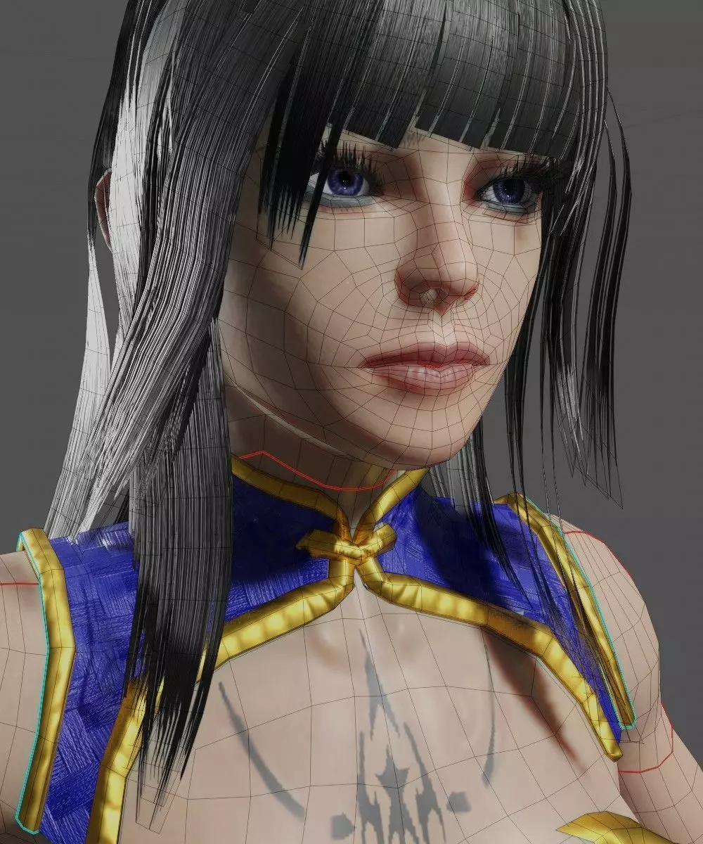 Female Mage Character Ready - Unity Low-poly 3D model_0