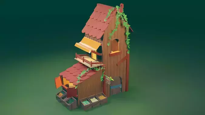 Low Poly and High Poly Houses Pack - 3D model