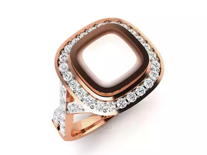 Pearl Ring 3dm render details 3D print model