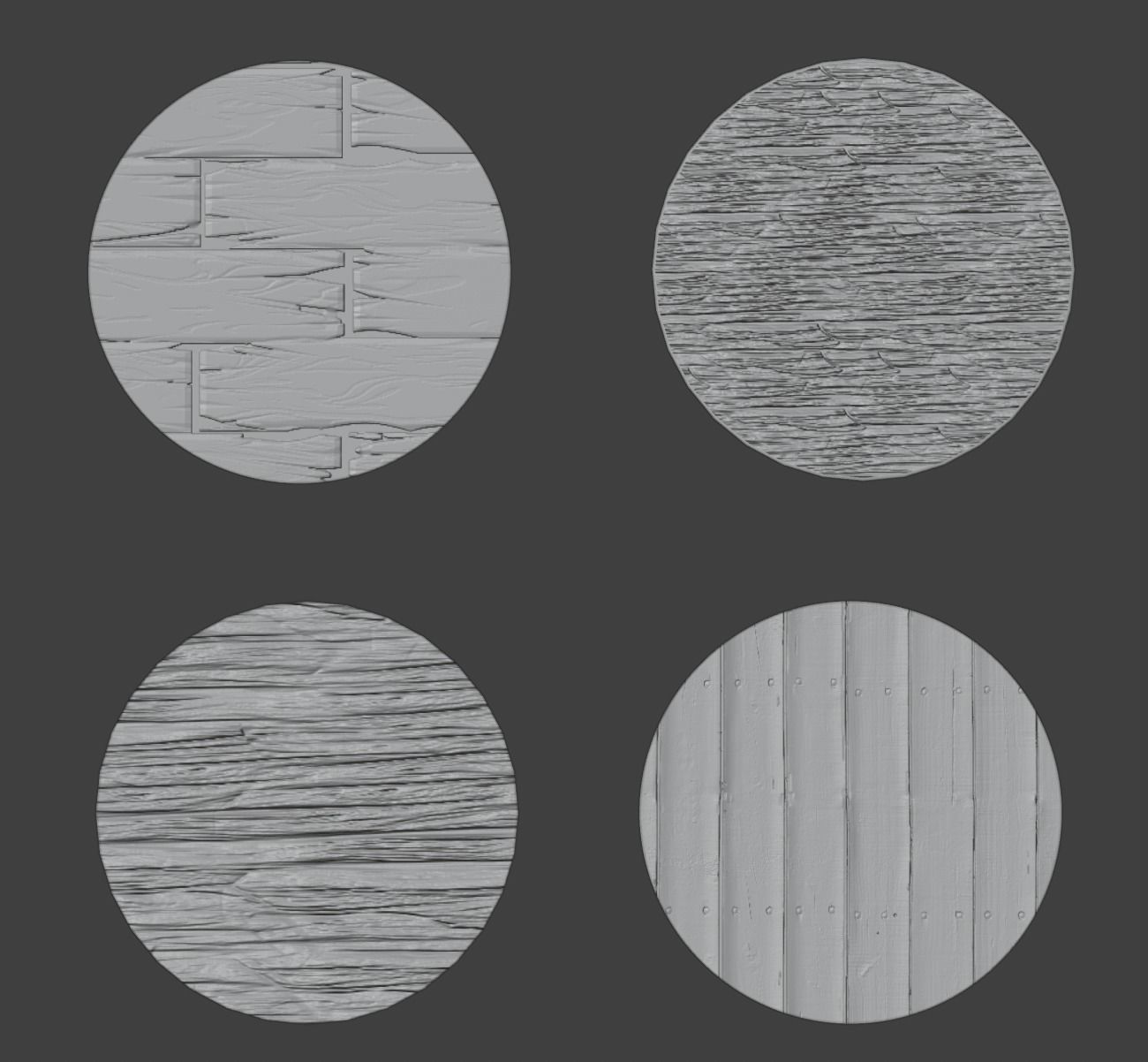 20 Miniature wood bases war hammer 3D print model_3