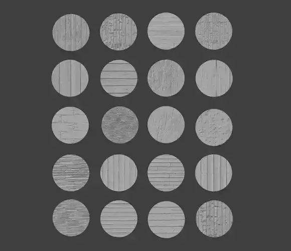 20 Miniature wood bases war hammer