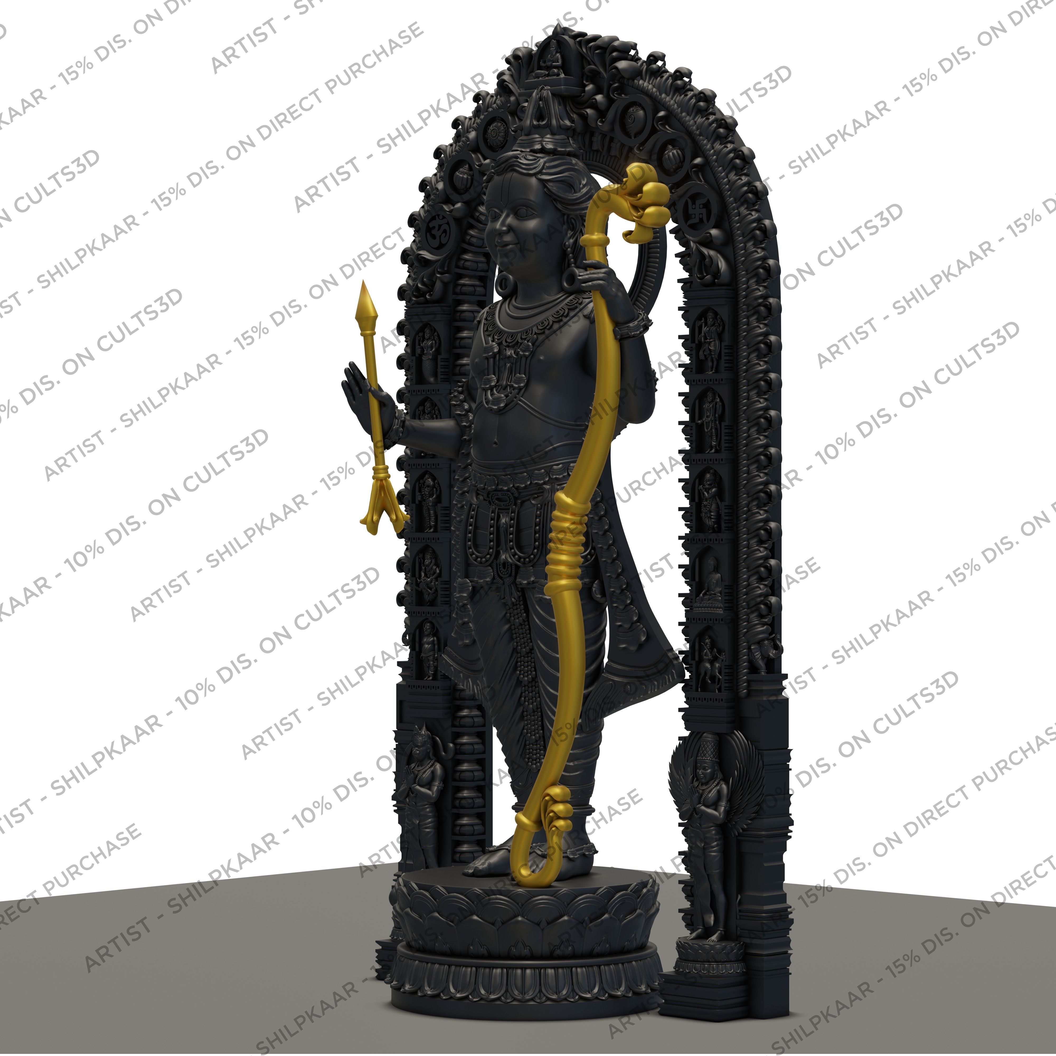 Ram Lalla Murti 3d model with mehrav prabhvalli 3D print model_2