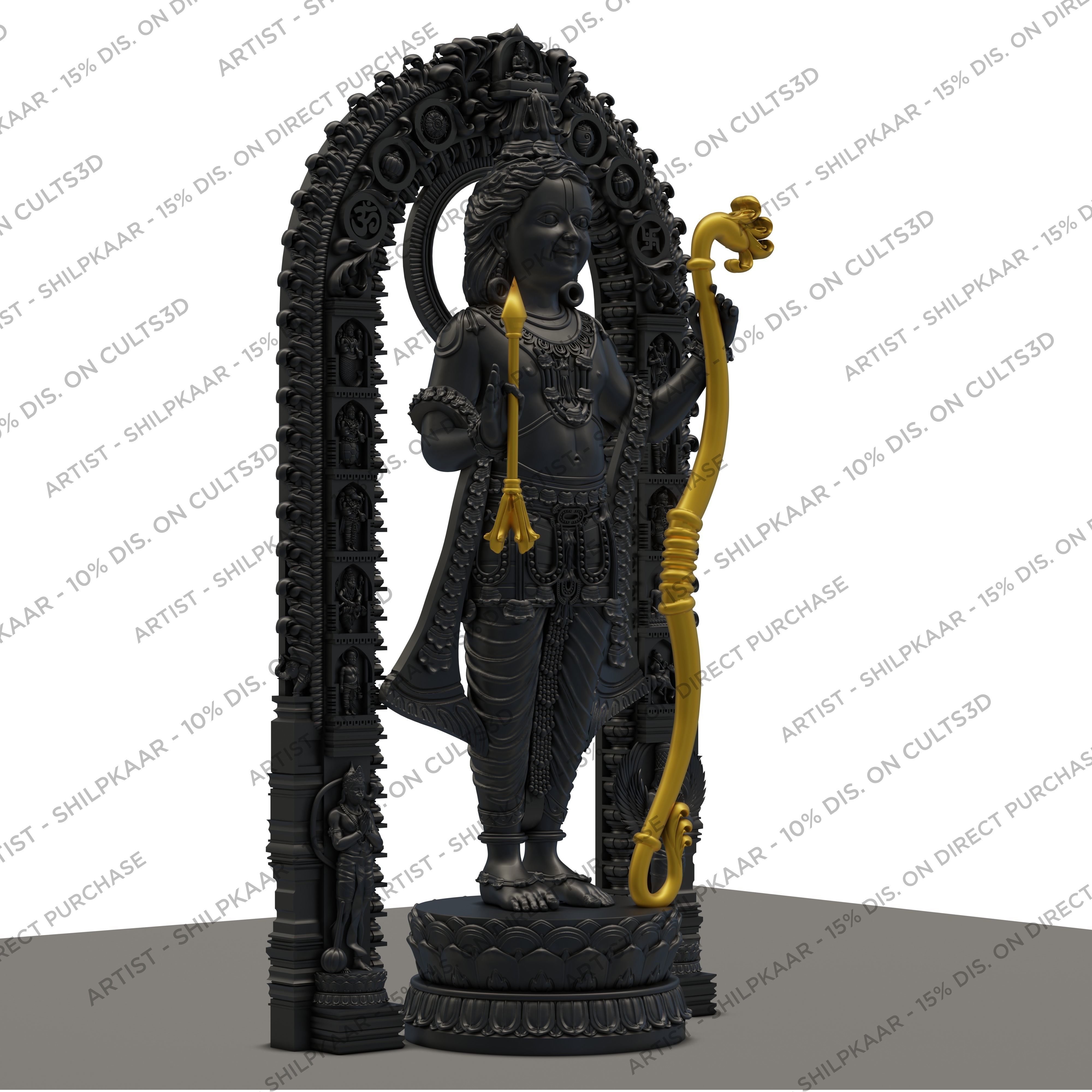 Ram Lalla Murti 3d model with mehrav prabhvalli 3D print model_1