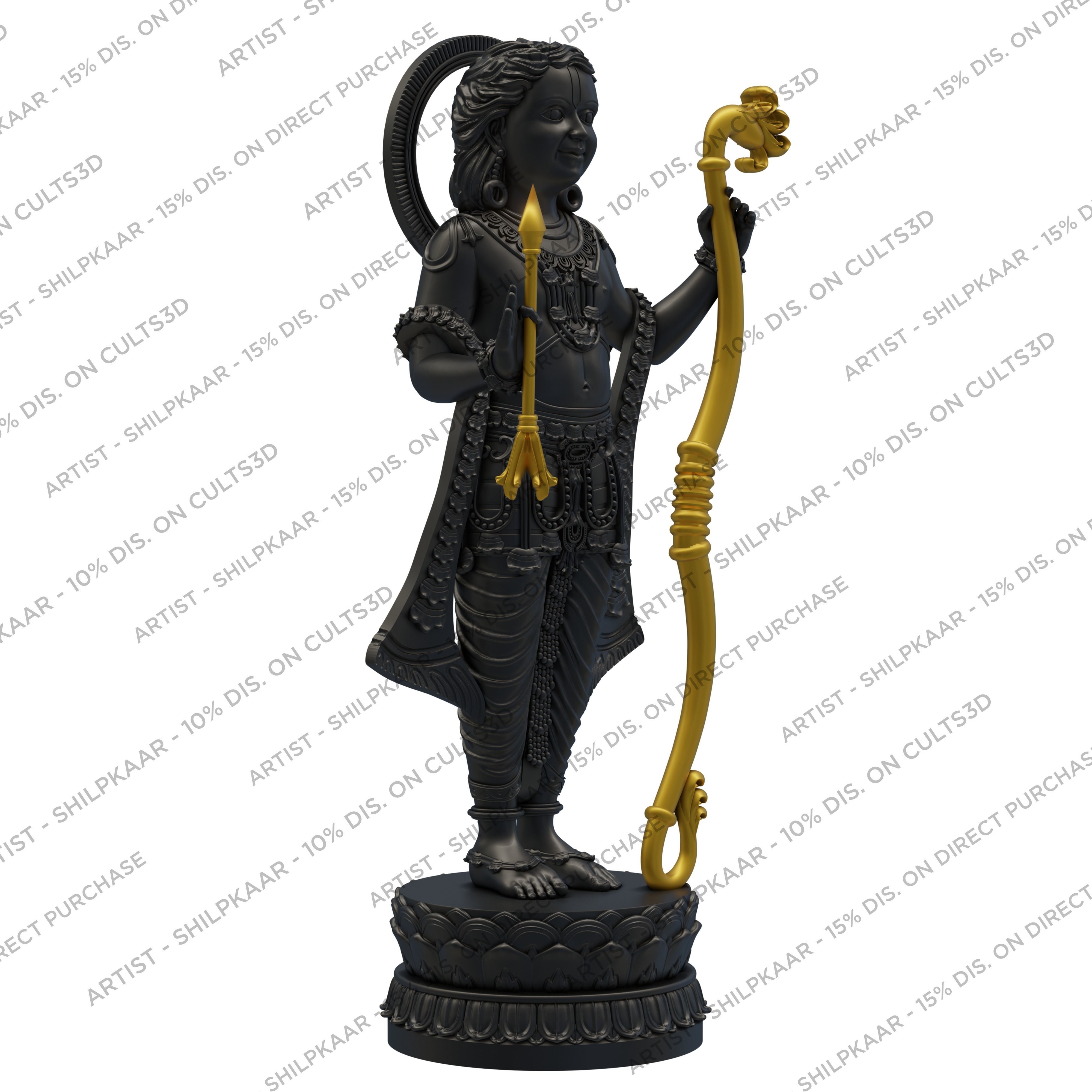 Ram Lalla Murti 3d model with mehrav prabhvalli 3D print model_6
