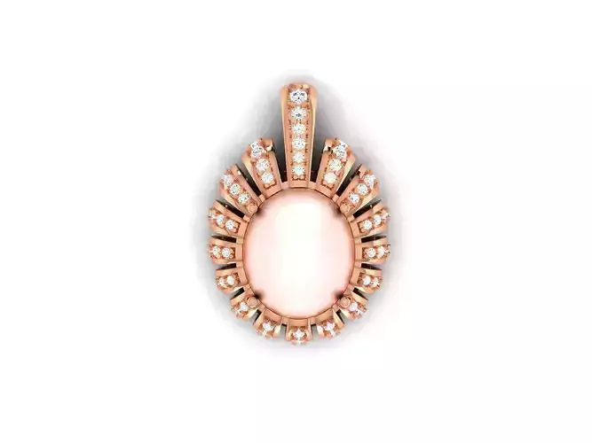 Women pearl pendant 3dm render detail 3D print model