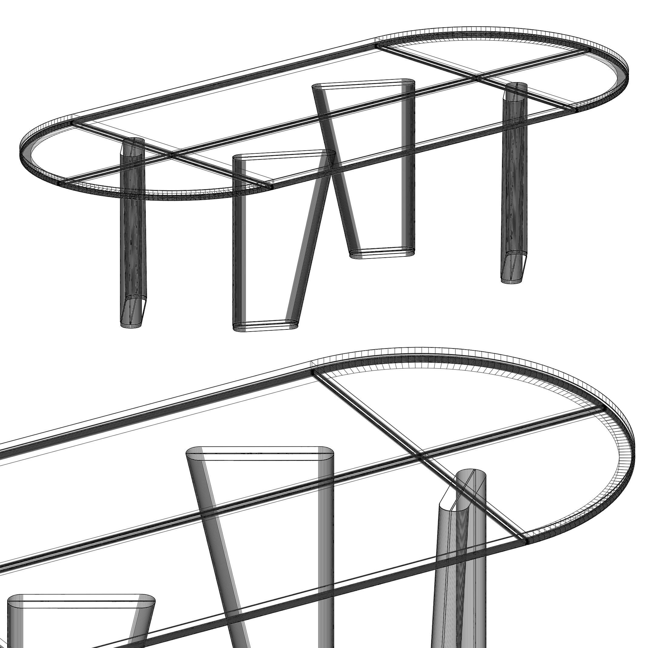 Frato TORTONA II Dining Table 3D model_5