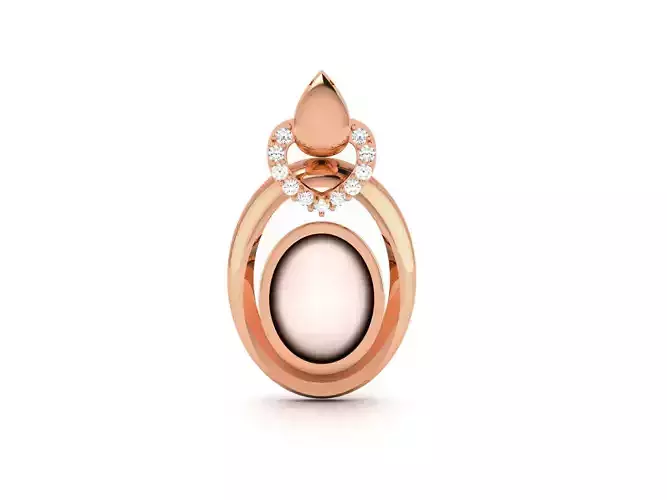 Women pearl pendant 3dm render detail 3D print model