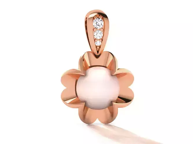 Women pearl pendant 3dm render detail 3D print model