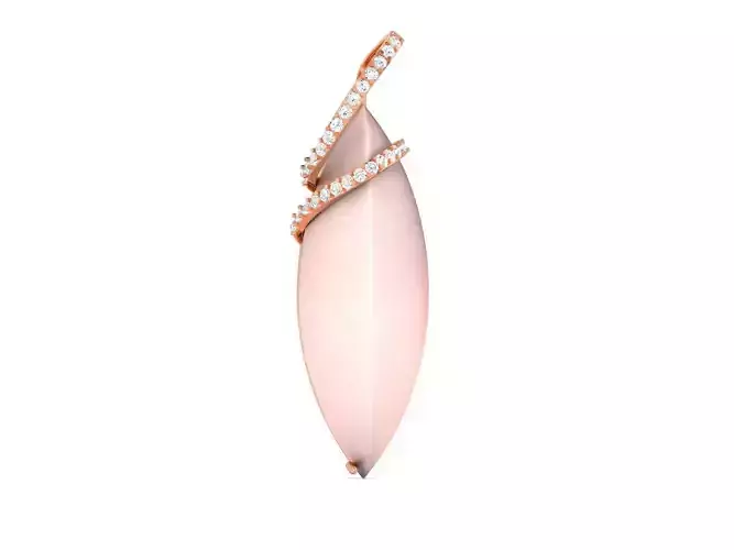Women pearl pendant 3dm render detail 3D print model