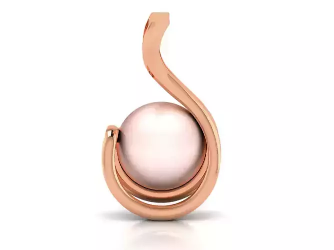 Women pearl pendant 3dm render detail 3D print model