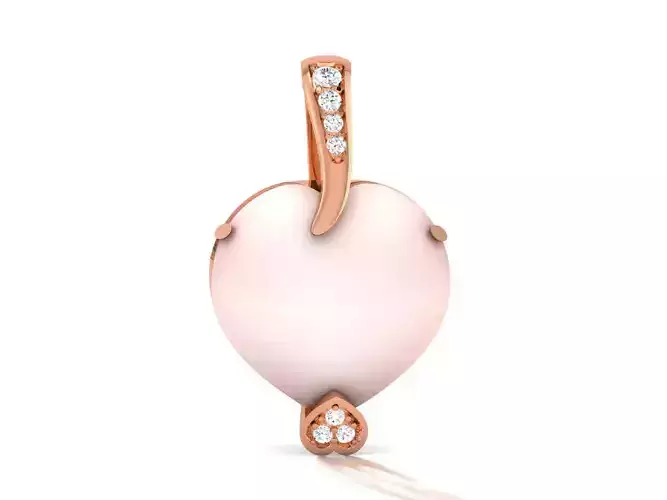 Women pearl pendant 3dm render detail 3D print model