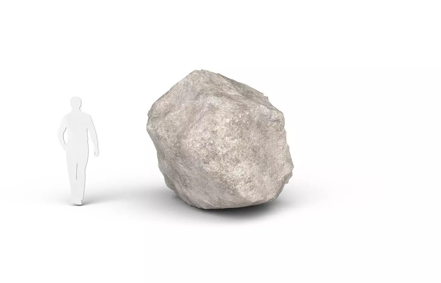 Rock M09A Low-poly 3D model_0