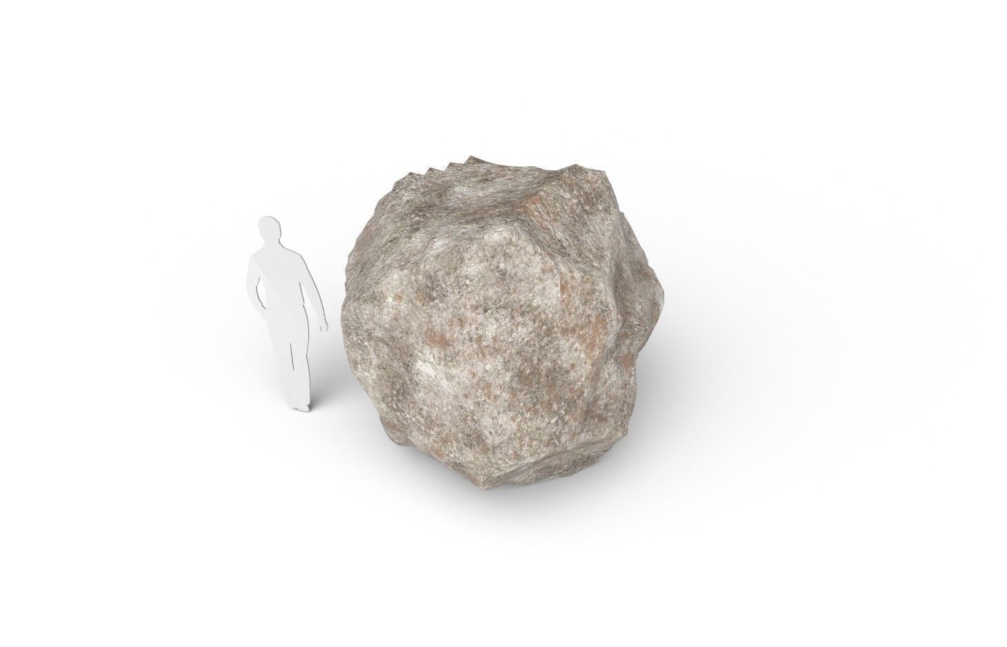 Rock M08A Low-poly 3D model_3