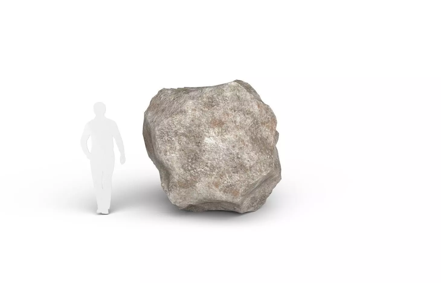 Rock M08A Low-poly 3D model_0