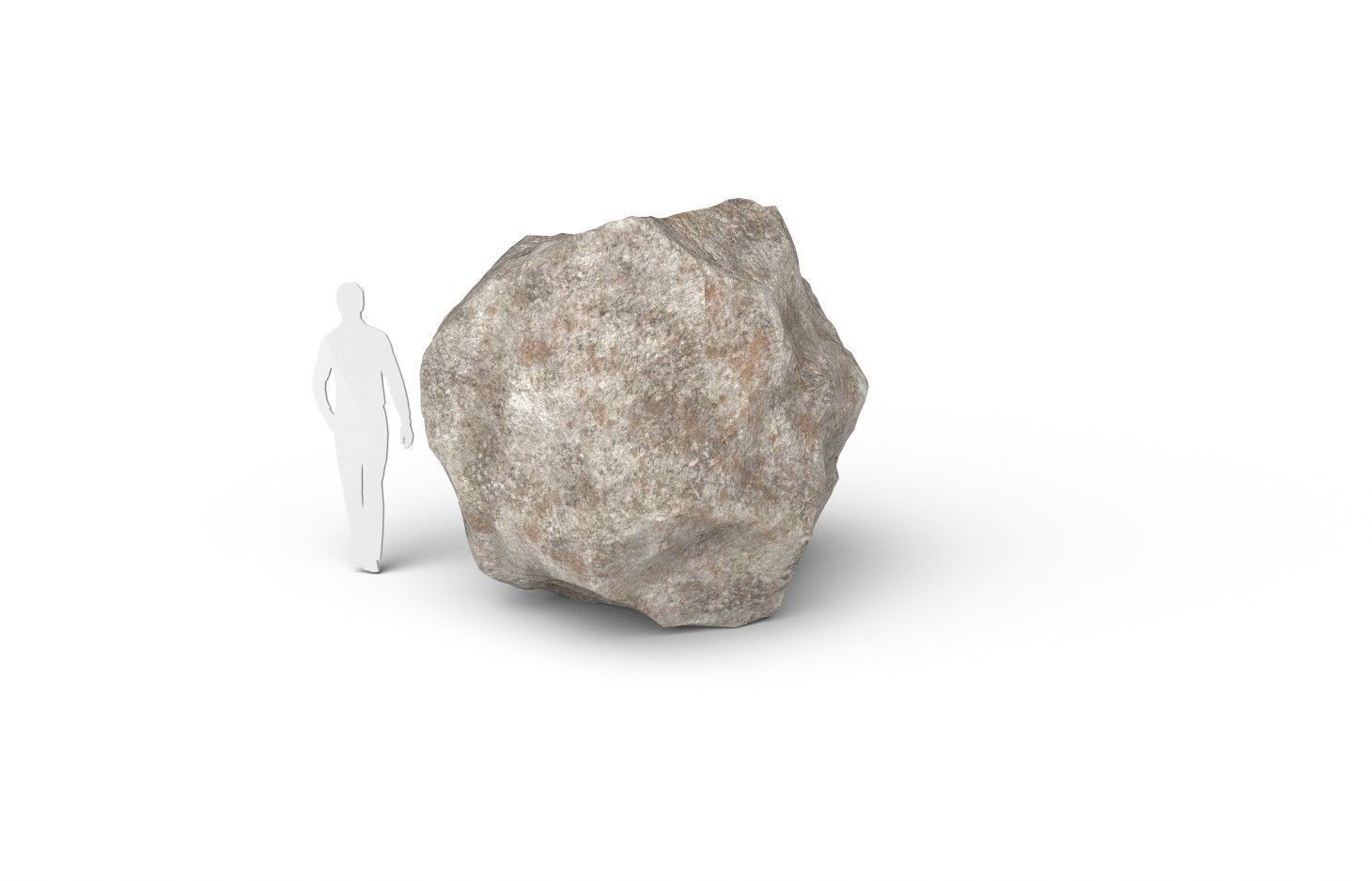 Rock M08A Low-poly 3D model_2