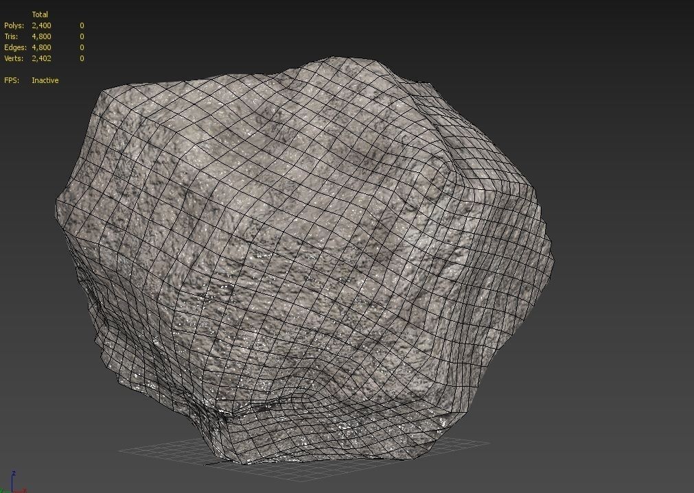 Rock M07A Low-poly 3D model_1
