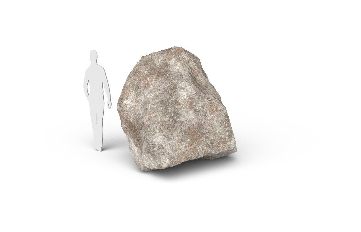 Rock M05A Low-poly 3D model_2