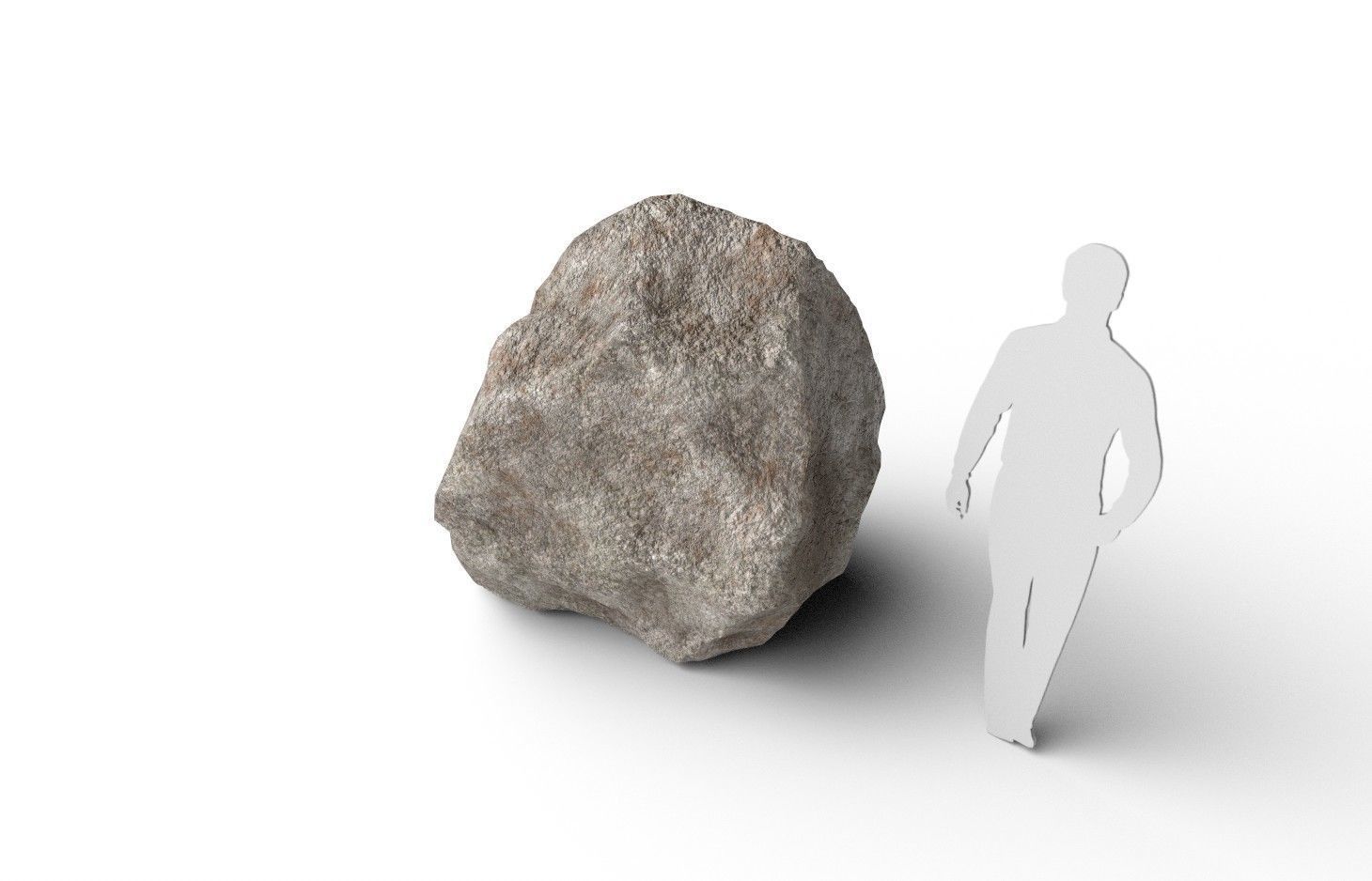 Rock M05A Low-poly 3D model_5