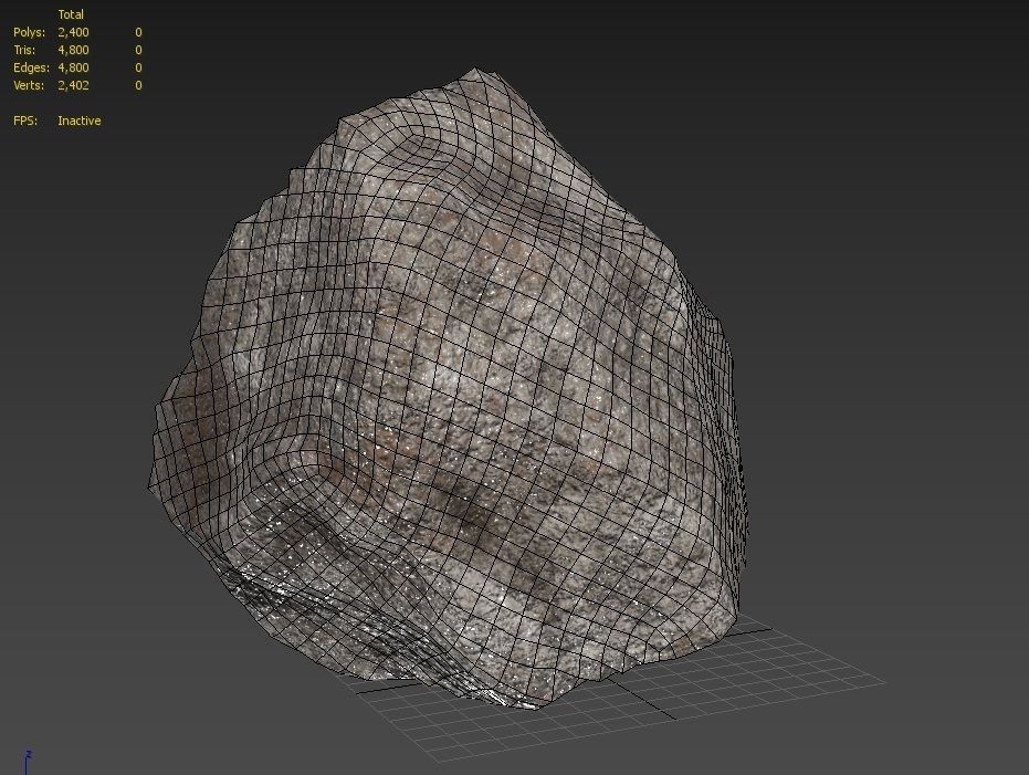 Rock M05A Low-poly 3D model_1