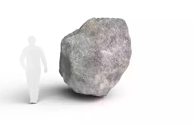 Rock M01A Low-poly 3D model