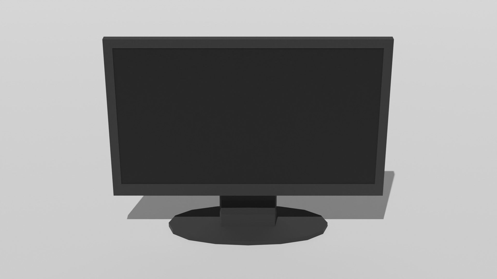 Basic Computer Set Low-poly 3D model_5