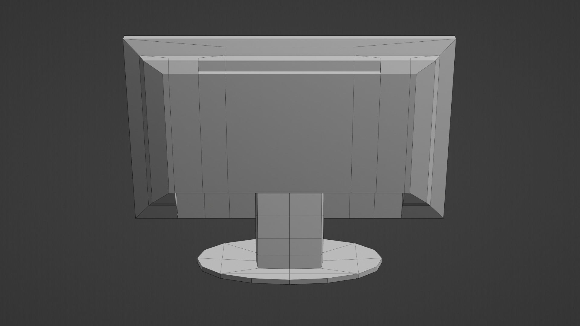 Basic Computer Set Low-poly 3D model_8