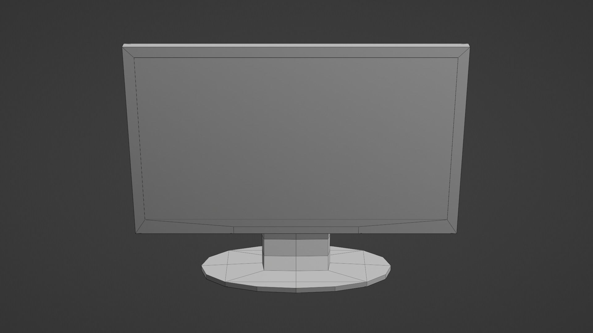 Basic Computer Set Low-poly 3D model_6