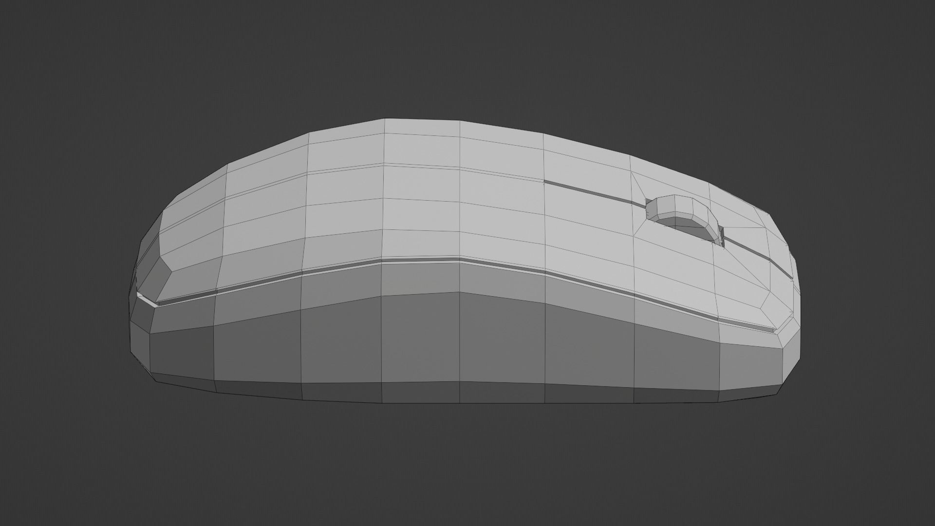 Basic Computer Set Low-poly 3D model_12